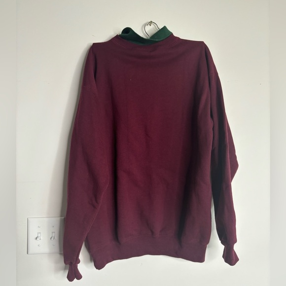Vintage Lee men's pullover sweater in color burgundy and green size L - Picture 6 of 6